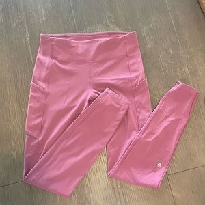 Lululemon speed up high rise leggings, 28in inseam, size 8, pink